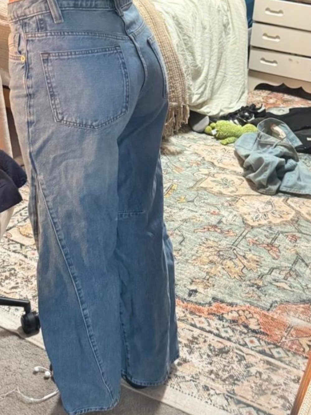 Free People Light Blue Eden High Slouchy Flare Jeans - Picture 5 of 5
